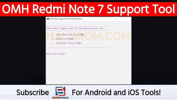 Omh redmi note 7 support tool root -  updated May 2024
