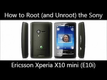 Sony ericsson xperia x10 mini sonyericssone10i e10i root -  updated April 2024