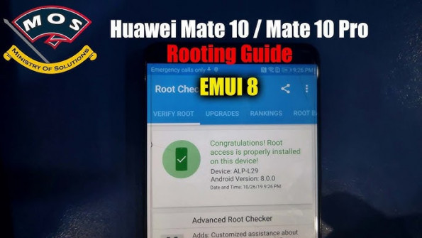 Huawei mate 10 alp al00 root -  updated May 2024