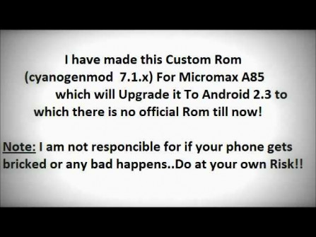 Micromax a85 root -  updated May 2024