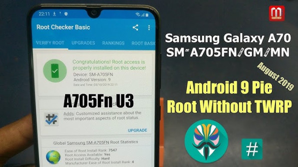 Samsung galaxy a70 a70q sm a705yn root -  updated May 2024