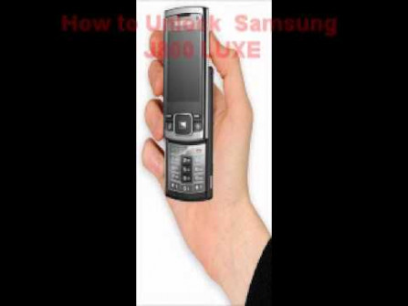 Samsung luxe sgh j800 root -  updated May 2024